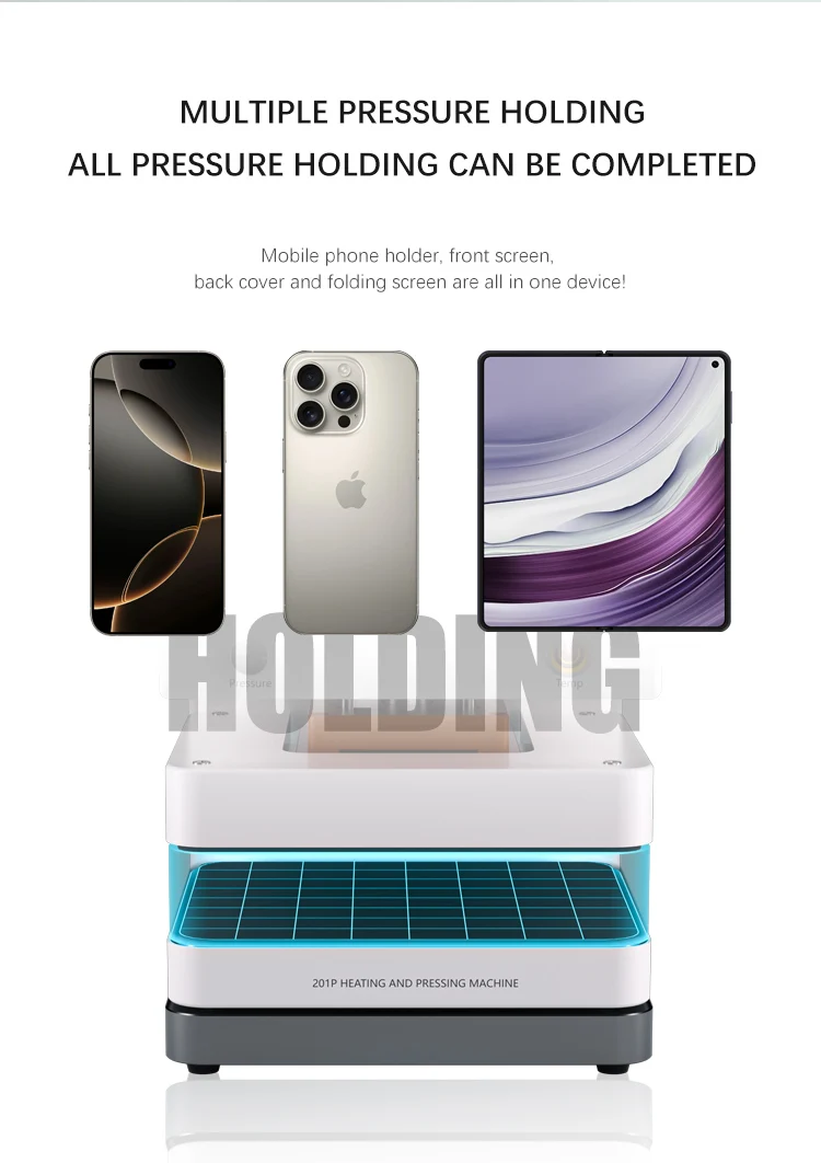 TBK 201P Macchina di mantenimento della pressione intelligente per telefono cellulare Staffa per schermo curvo/piatto Telaio Strumento di mantenimento della pressione della copertura posteriore