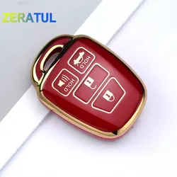 Soft TPU Shell Fob Holder Protector For Toyota Camry Corolla RAV4 Vios Prius C Highlander 2012 - 2020 Car Key Case Cover Keyless