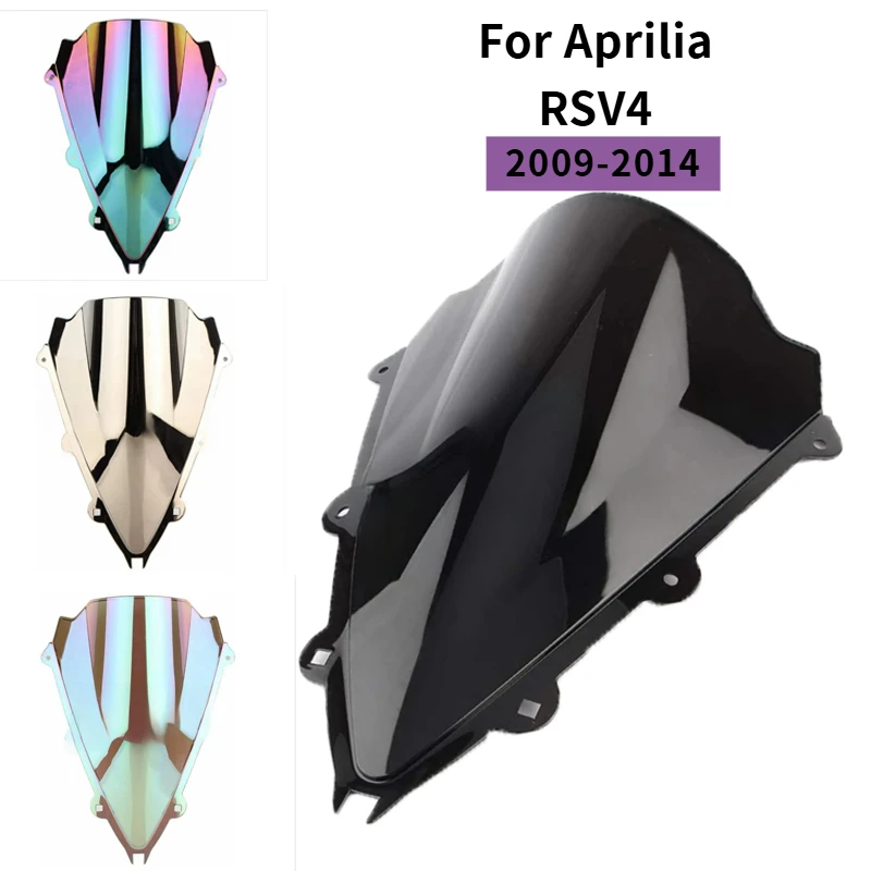 

For Aprilia RSV4 R RSV4R RS4 2009 2010 2011 2012 2013 2014 Motorcycle Windshield WindScreen Wind Screen Fairing Black