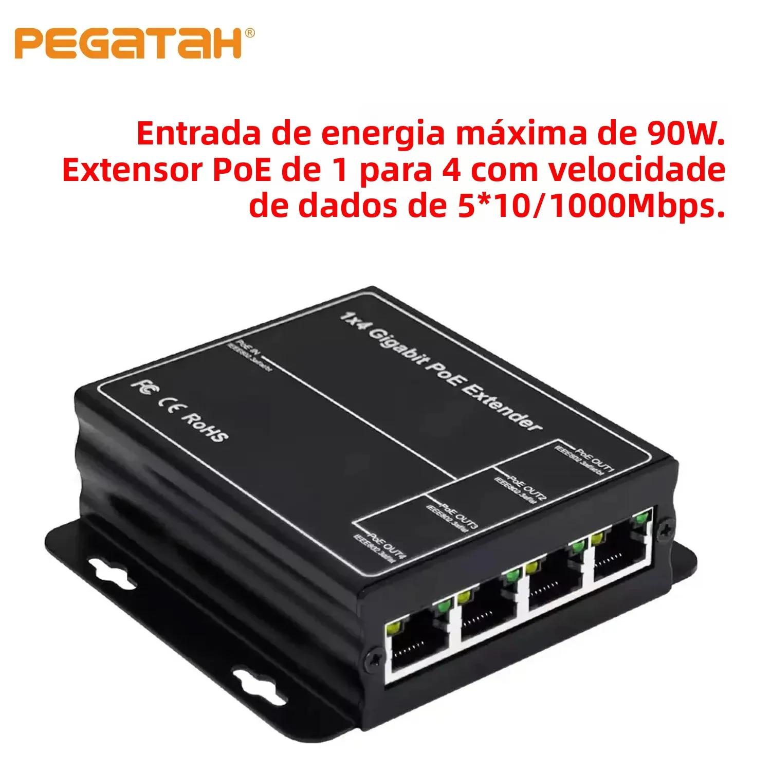 repeteur-poe-pegatah-90w-1000mbps-4-ports-ieee8023af-at-extension-plug-play-pour-camera-ip-nvr-commutateur-poe-amplificateur-de-reseau
