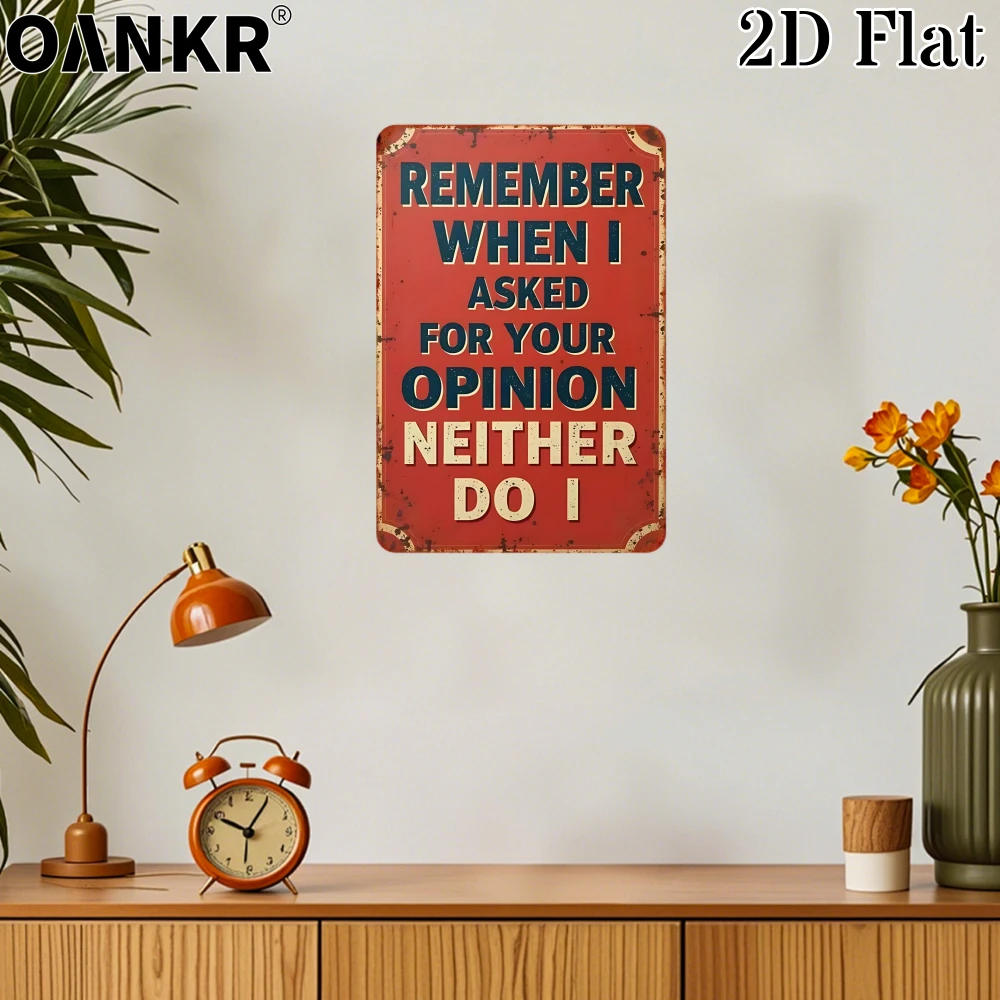 Retro Sarcastic Quote Iron Painting, 