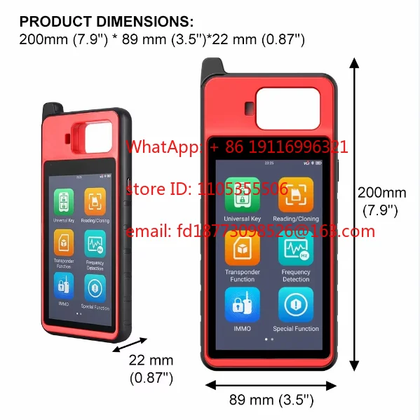 

1PCS KM100x K-ey Fob Progra-mming Tool Code IM508 IM608 learns 99% read and write clones