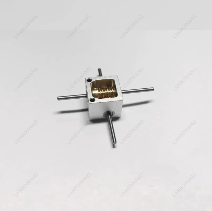 2 3MM Mini Worm Gear Box Right Angle Rotator Small 90 Degree Reduction Gearbox Commutator Power Transmission Component