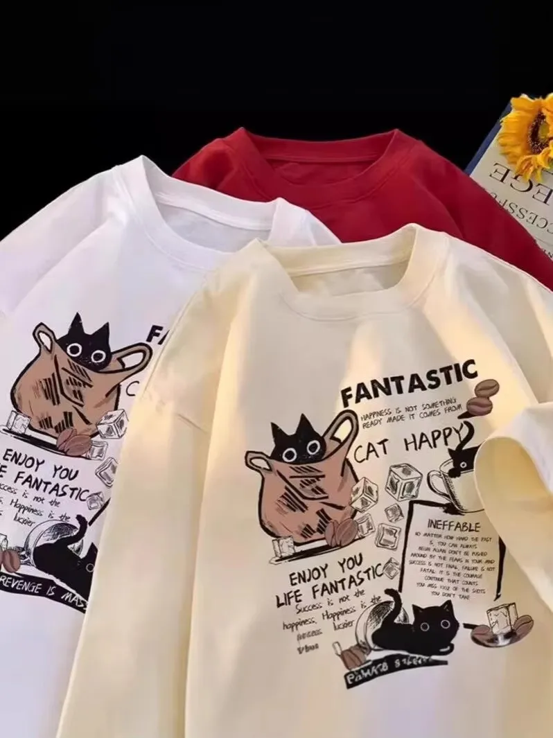 아메리칸 레트로 반팔 티셔츠, 여름 신상 트렌디 브랜드, 하이 스트리트 의류, 루즈 캐주얼 반팔 커플 티셔츠