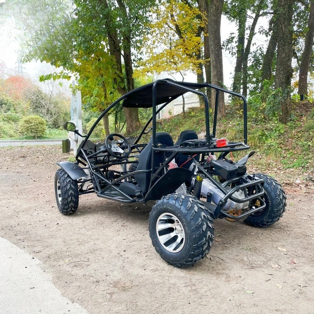 cross-hazard 150cc chain drive with complete safety functions, land patrol two-seat kart