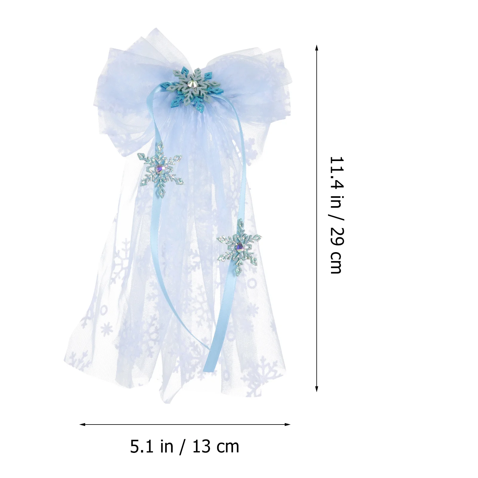 

Gauze Hairpin Kids Gauze Hair Clip Prop Hairpin Blue Mesh Kids Accessories Baby Girl Crown Performance Prop Hair Clip