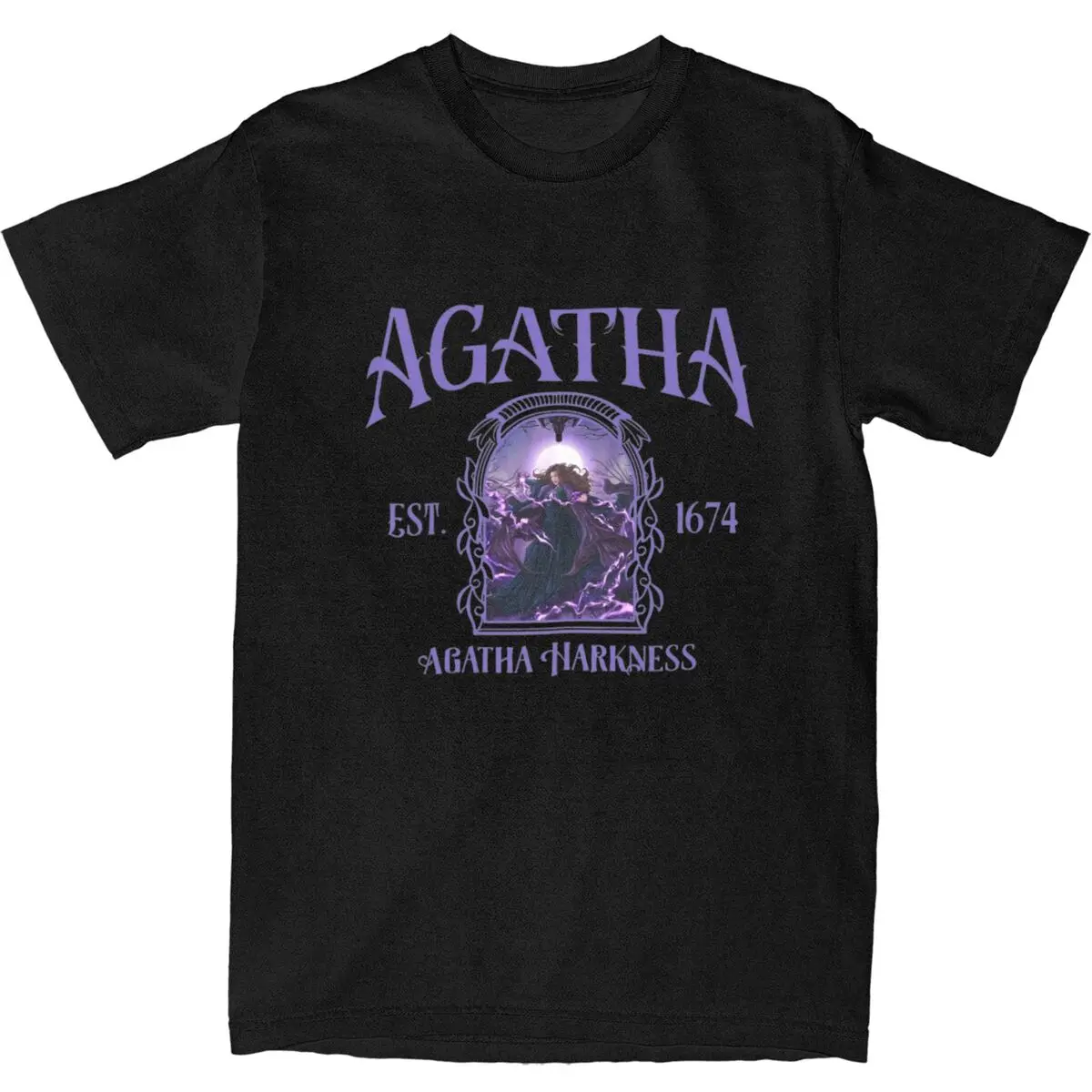 Agatha Harkness T Shirt Mens Streetwear Cotton T Shirts Beach Crew Neck Novelty Tees Hot Sale Oversize Tops