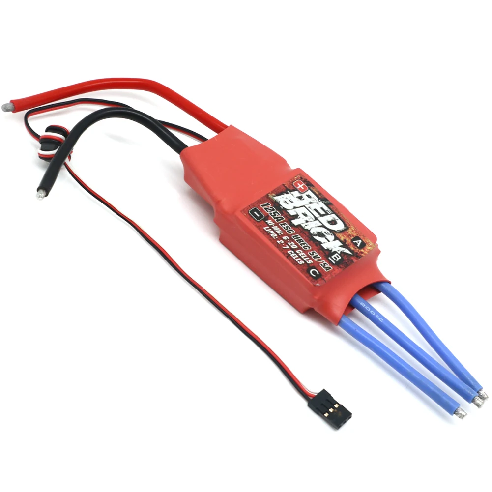 Red Brick – contrôleur de vitesse électronique ESC sans balais, 50A 70A 80A 100A 125A 200A, 5V/3a 5V/5a BEC pour Multicopter FPV