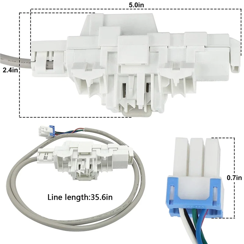 

ABRE-2X DC34-00025E для переключателя дверного замка стиральной машины, DC34-00025A DC34-00025C 4546106