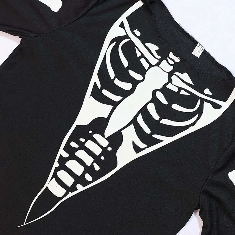 Kostium na Halloween dla dzieci: szkieletowy duch, świecący płaszcz, maska czaszki, kostium horroru, przebranie na Halloween, odgrywanie ról, Bóg Śmierci