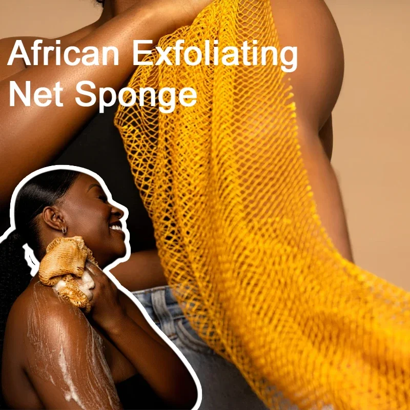 African Bath Scrubber Exfoliating Net Bathing Sponge Rubbing Towel And Soaking Ball Scrub Towels Nylon Shower Cleaning Strip