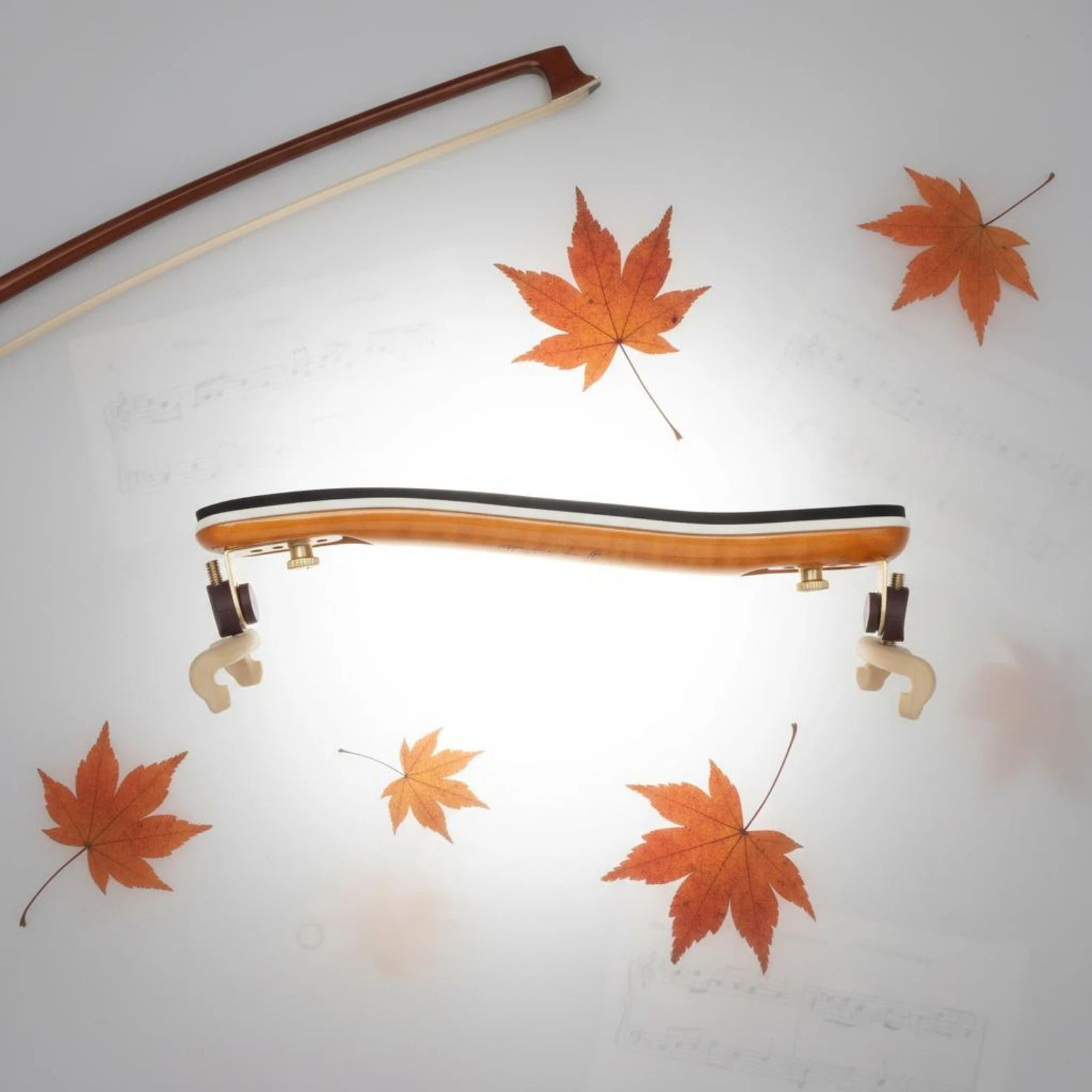 4/4 Violin Shoulder Rest Long-Lasting Build Padded Violin Shoulder Rest Instrument Pad Wooden Music Accessory Metal Hardware