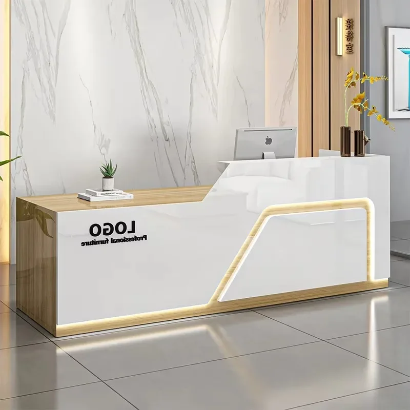 

Современные профессиональные уникальные роскошные стойки ресепшн для салонов красоты с местом для хранения, коммерческая мебель для ресепшн