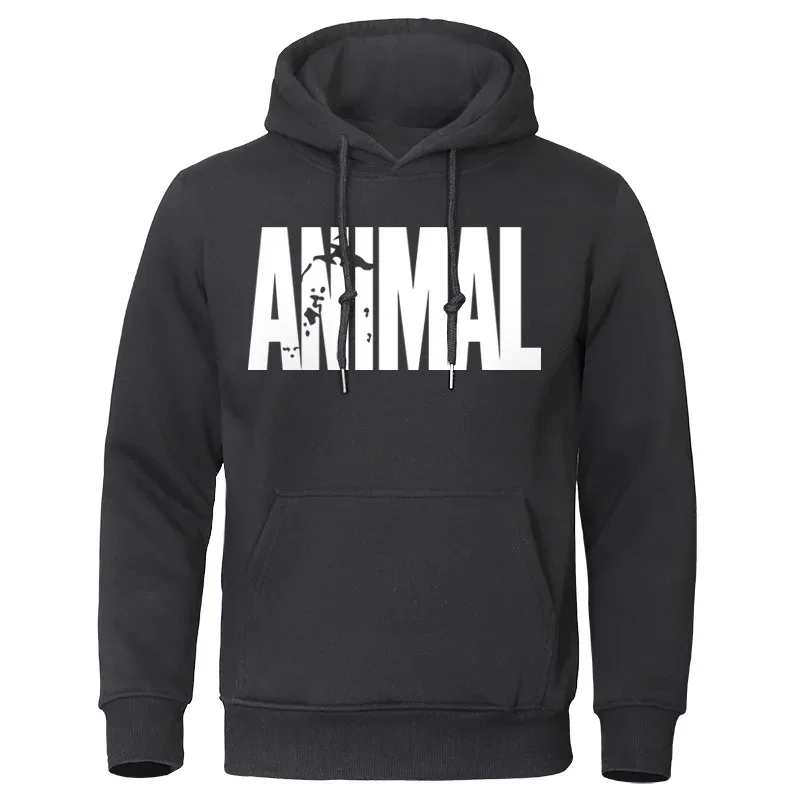 Men\'s Hoodies ANIMAL Print Sportswear Sweatshirts 2023 Autumn Winter Cotton Top Fashion Quality Male Clothing Casual Pullover