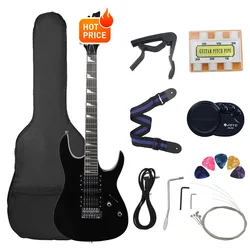 6 Cordas 24 Frets Guitarra Elétrica Maple Body Guitarra Elétrica Guitarra Com Saco Speaker Necessário Guitar Parts & Accessories