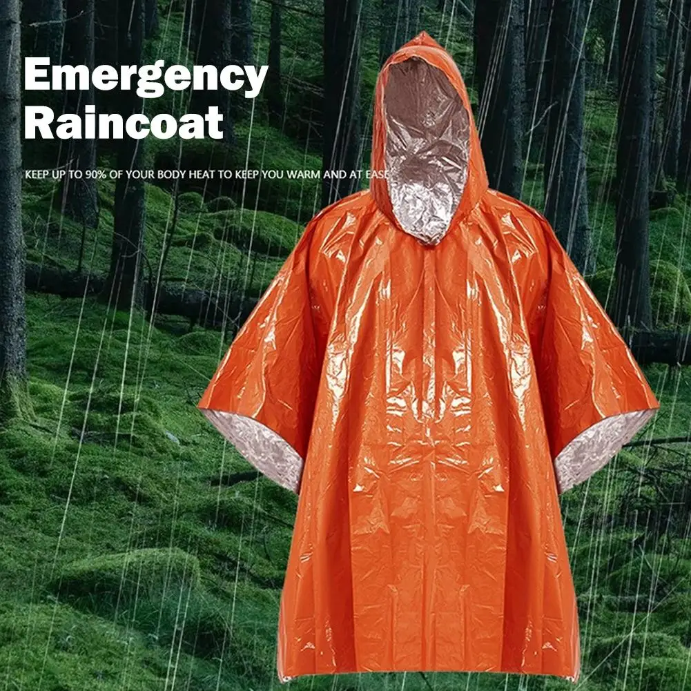 

NEWE mergency водонепроницаемый плащ из алюминиевой пленки одноразовое пончо теплая термодождевик одеяла инструменты для выживания снаряжение для кемпинга