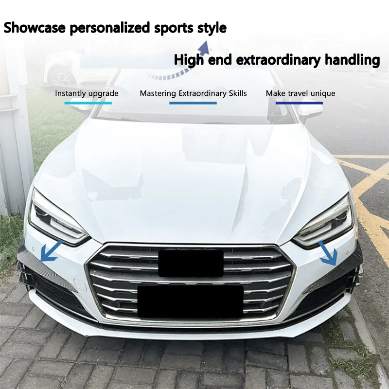 مناسبة لأودي A5 S5 F5 Sline 2017-2020 أجزاء تعديل ملصق السيارة الأمامي