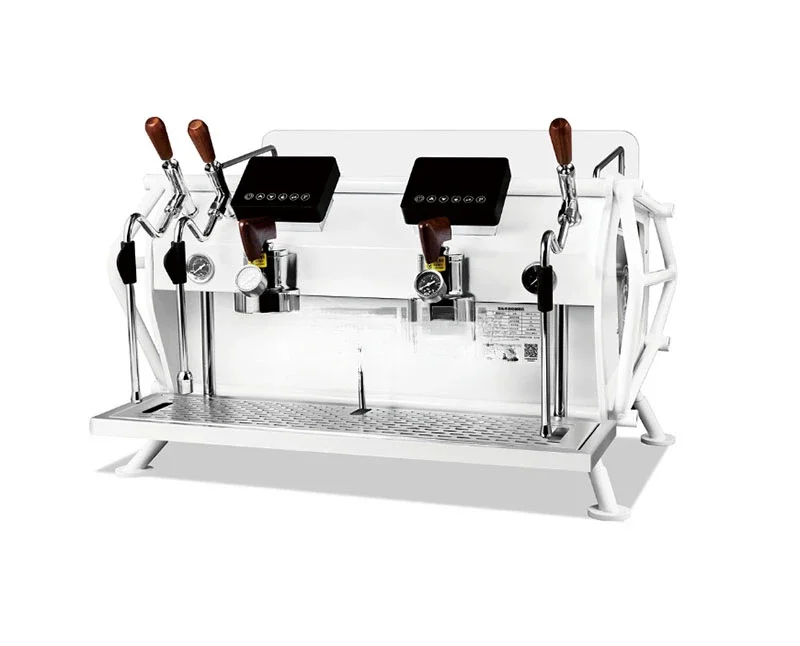 Double head single head commercial coffee machine, Italian semi-automatic coffee milk machine