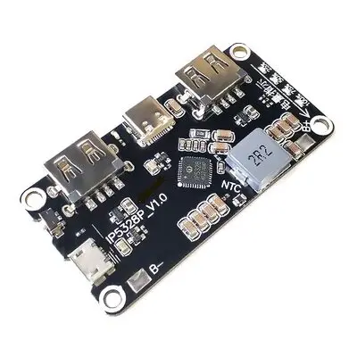 IP5328P power bank two-way fast charging module, mobile power main board 3.7V to 5V9V12V boost
