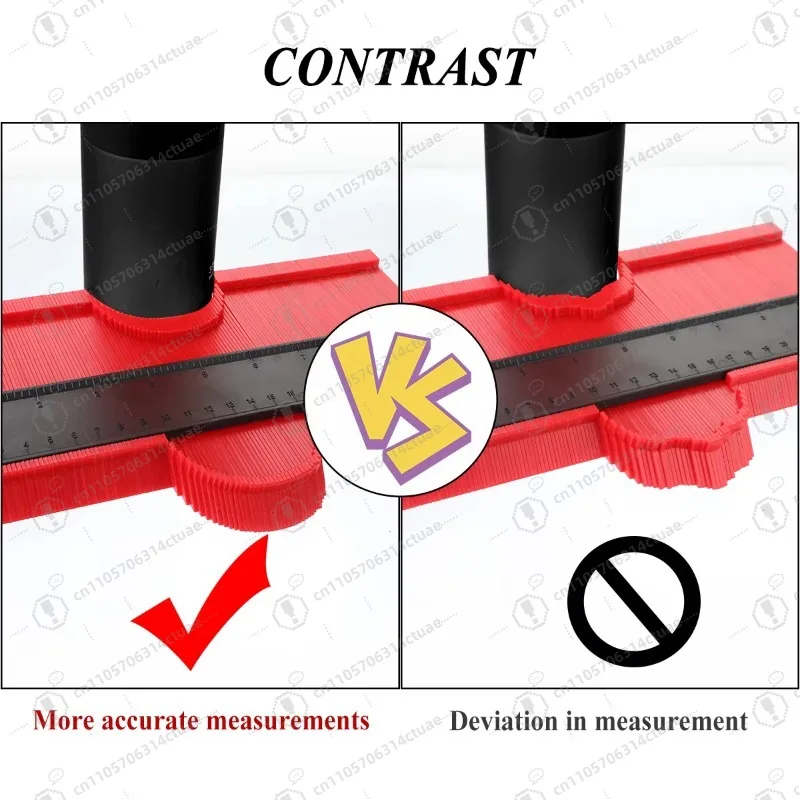 1PC コンターゲージデュプリケーター 5インチ＆10インチ 輪郭模倣 不規則な形状のトレーステンプレート 輪郭測定用測定ツール