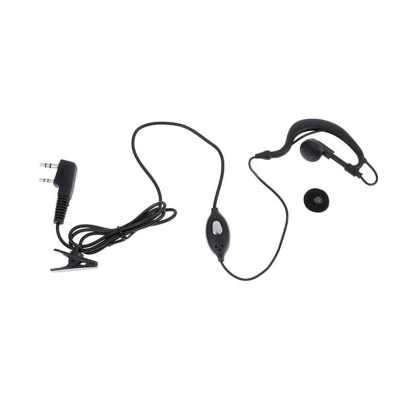 Walkie Talkie Headset Earphone K-Plug Wired Two Way Ham Radio Earpiece For BF-888S UV5R Walkie Talkie 992 Earwear
