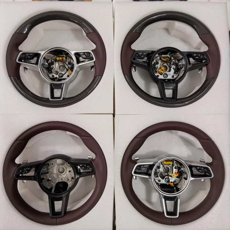 

For Porsche Panamera (2010-2016) Non-Destructive Modification Carbon Fiber Steering Wheel with Knob
