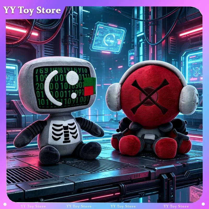 В наличии: Плюшевая игрушка Die Of Death Badware Killdroid, игровая периферия, плюшевая кукла, украшение для дома, коллекционный подарок на день рождения для фанатов.