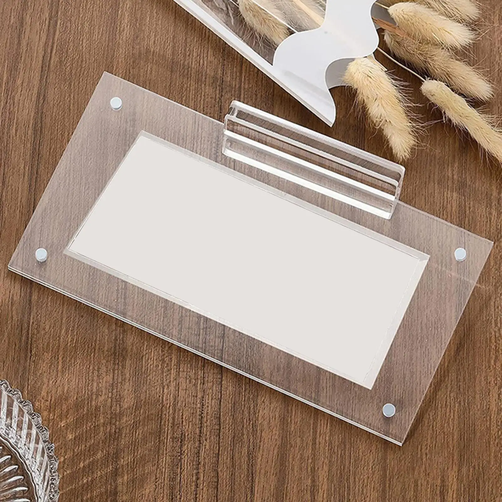 Dollar Bill Display Frame Acrylic Clear Magnetic Opening Currency Holder with Base for Desk Shelf Collectors Gift