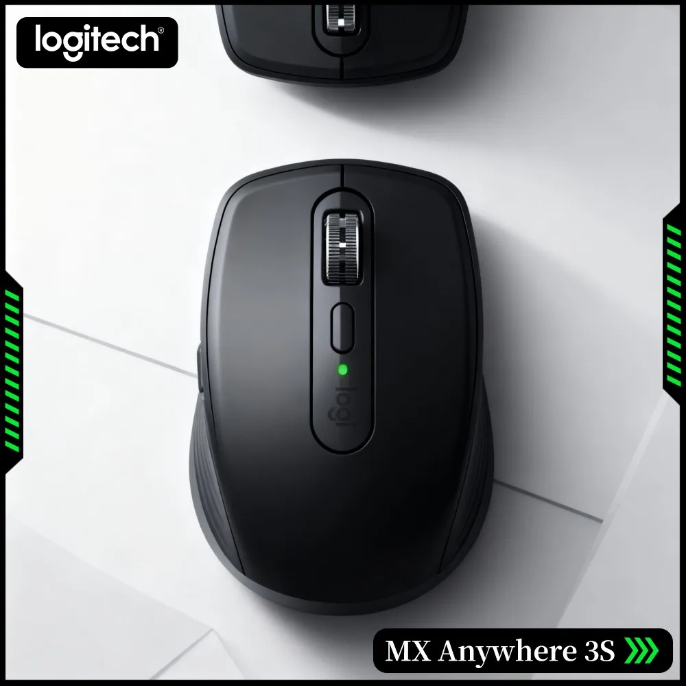 Top-Tier MX Anywhere 3S - 8K DPI Sensor, Multi-Device Sync, Silent Click, Perfect For Podcast Recording & Home Stream Office