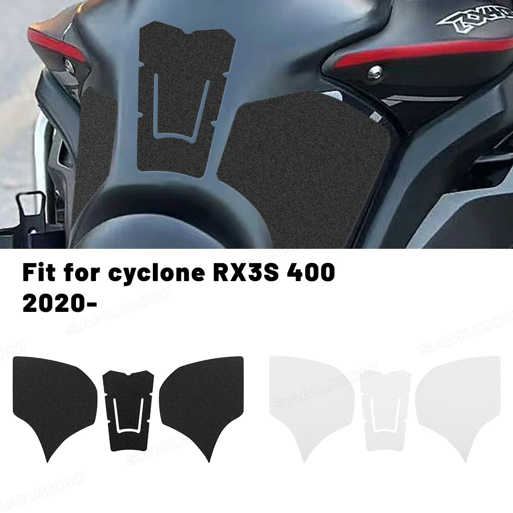 دراجة نارية الجانب خزان الوقود حامي ملصقات قبضة الركبة الجر مائي صالح ل إعصار RX3S 400 2020 + خزان الوقود وسادة واقية #1