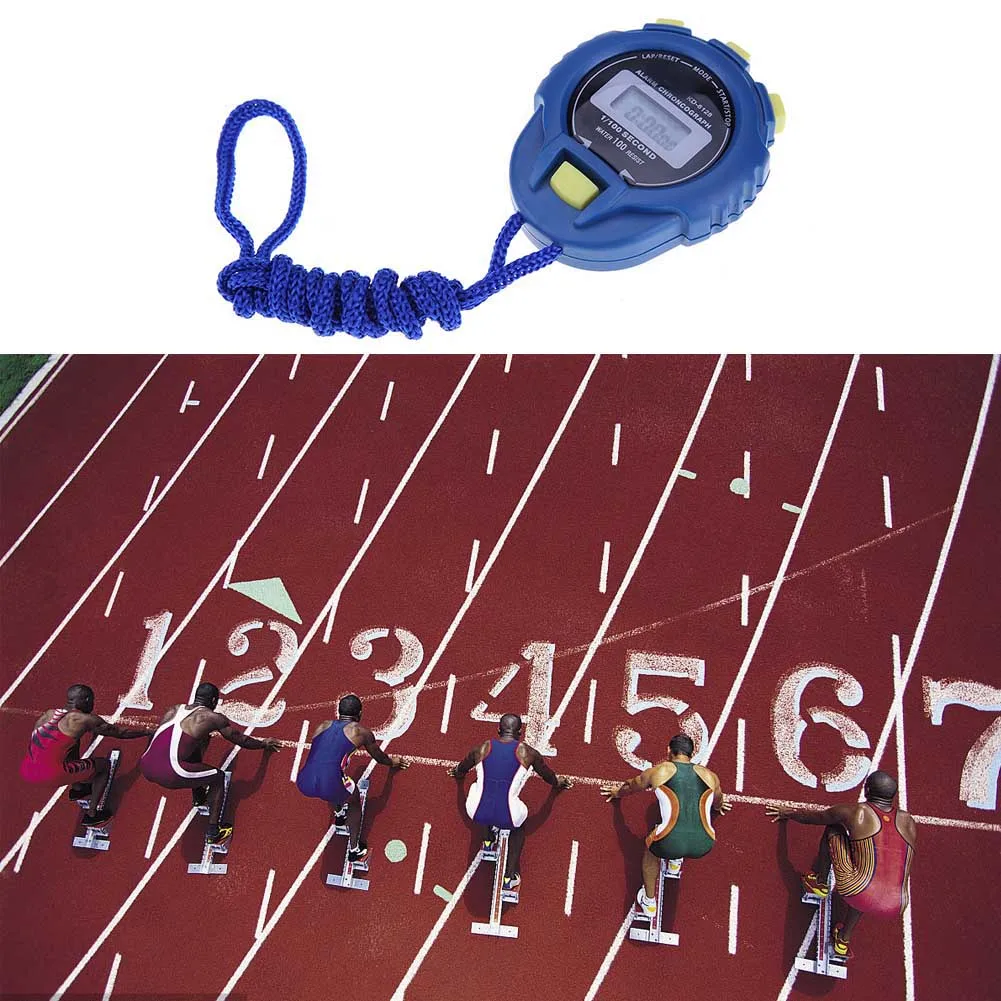 Picture 4: Electronic Stopwatch Sports Stopwatch Timer LCD Display Pocket Stopwatch Multi-Function Professional Stop Watch Timer for Match
