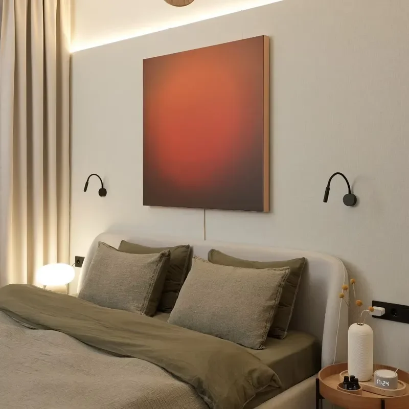 Eternal Golden Hour Light Painting Photo Frame Aesthetic Room Decor Sunset Sunrise Healing Art Gift for Home Wall Decoration