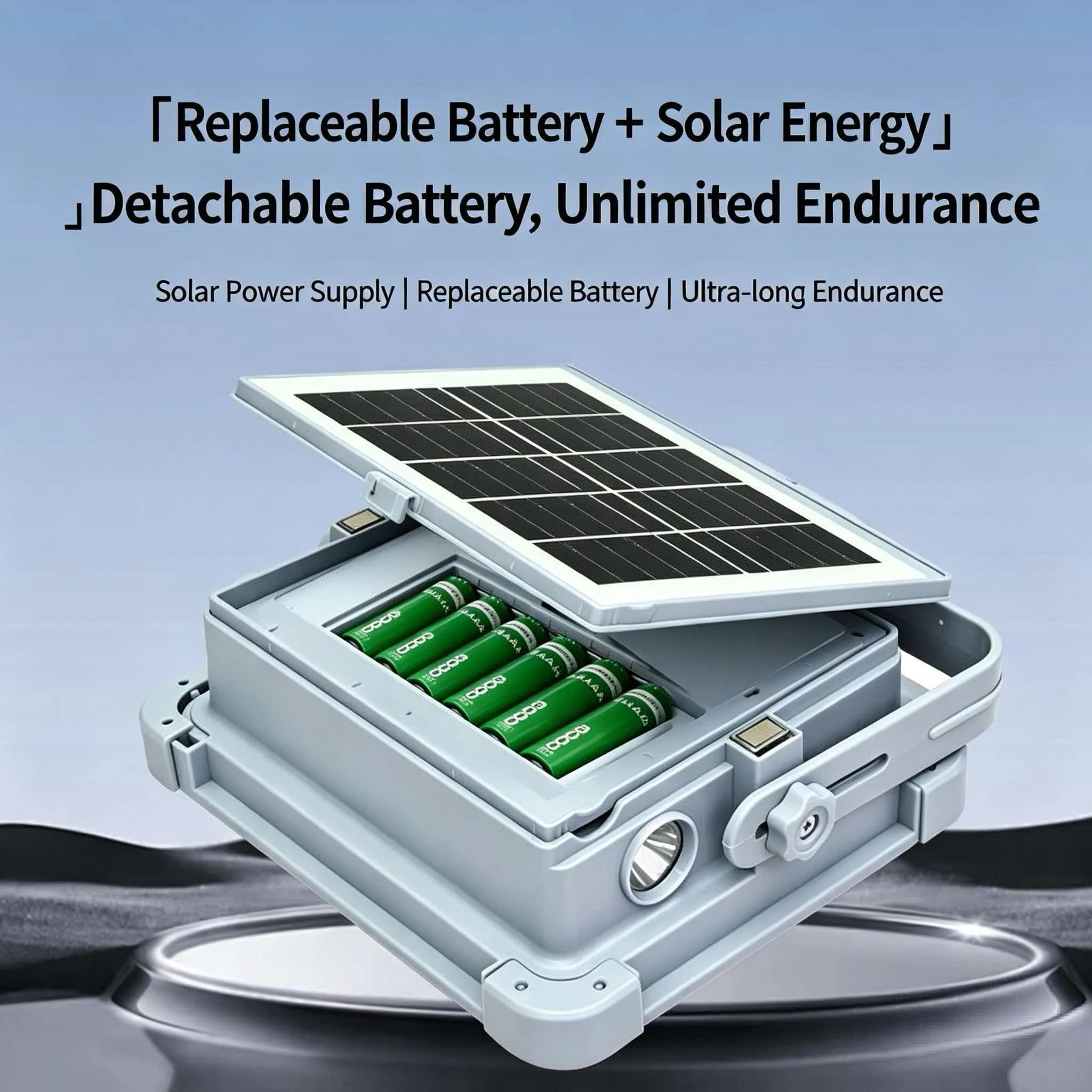 New Solar Powered Outdoor Portable Bluetooth Speaker Multifunctional Radio Subwoofer High Volume Portable Speaker Three in One