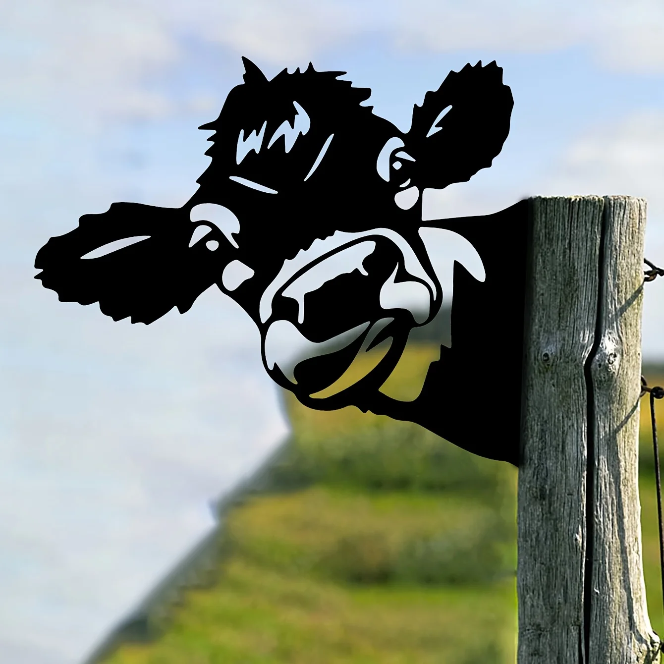 

Cow Shape Iron Silhouette Outdoor Garden