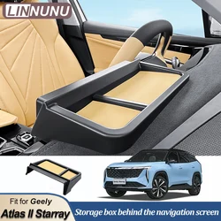 LINNUNU Storage Box Behind Navigation Screen For Geely Starray Atlas II Boyue L Central Control Screen Storage Car Accessories