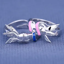 Anime Cartoon Digimon Digital Monster Cherubimon Ring Angel Angewomon Cosplay Accessories Metal Unisex Gifts