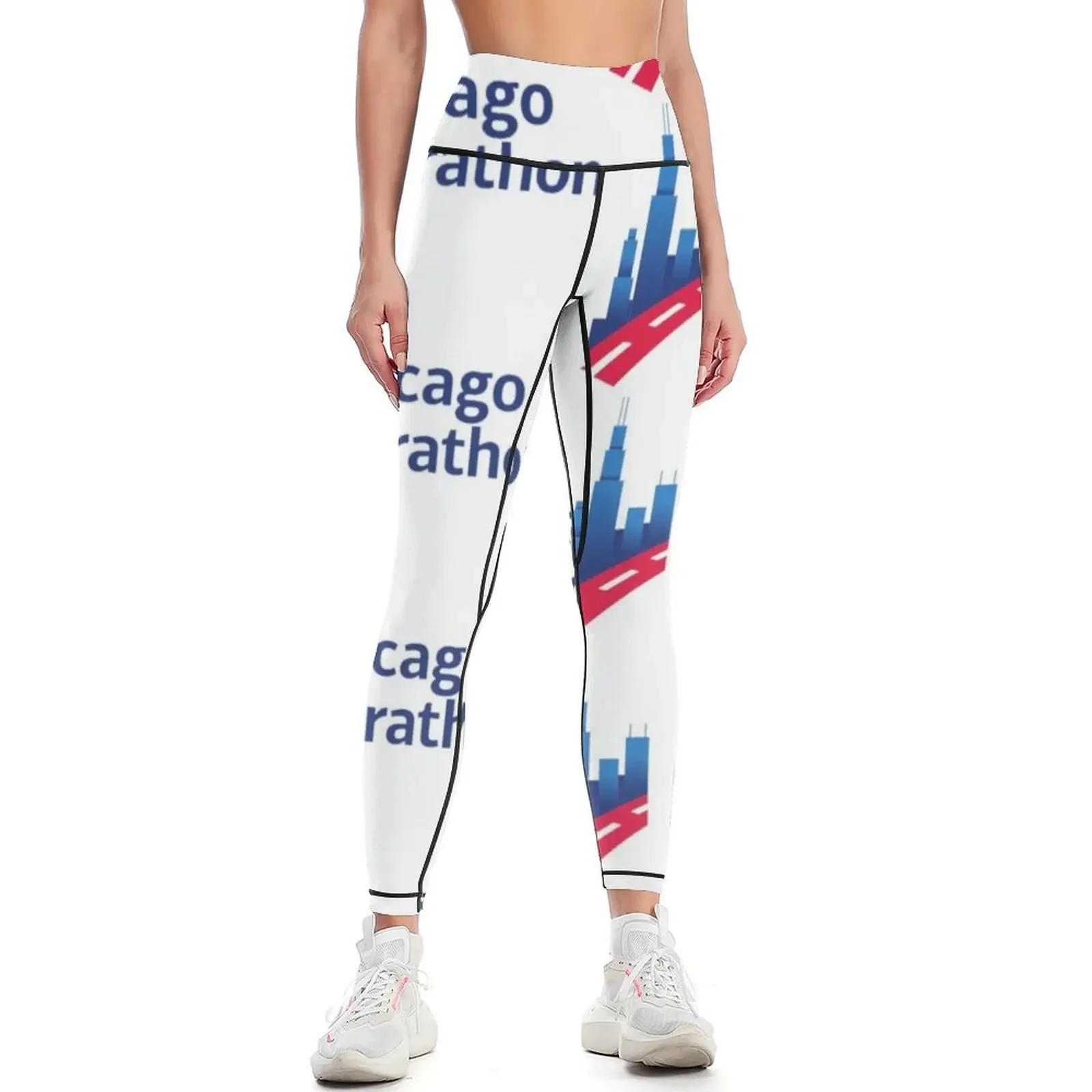 

CHICAGO MARATHON Leggings Women's high waist gym womans legging gym gym's clothing Womens Leggings