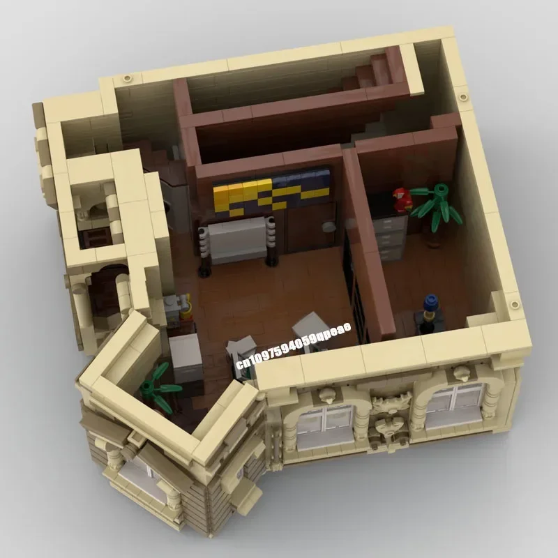 Nova cidade venda quente vista de rua moc extensões de piso modular beau-arts modelo personalizado quebra-cabeça diy ideias criativas crianças brinquedos presente