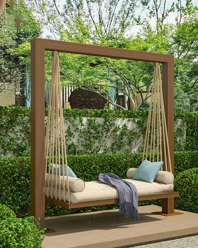 

Outdoor swing, balcony, hanging chair, courtyard, outdoor swing, household single and double person rocking chair, woven rattan