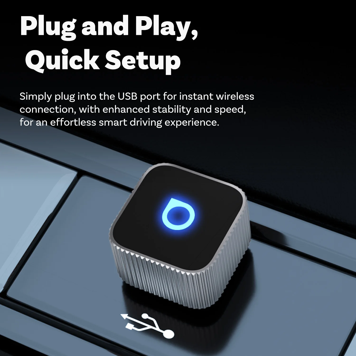 Ottocast Mini Slim Wireless CarPlay Android Auto محول USB Dongle Plug Play Bluetooth 5.0 Wifi Auto Connect لـ 98% من السيارات #5