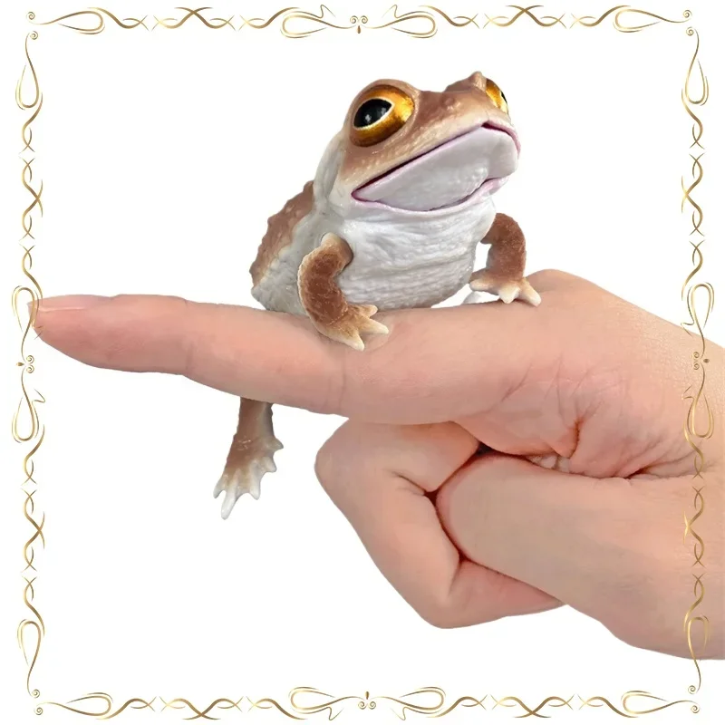 

Black-spotted Frog Gashapon Insects Series Desktop Ornament Holiday Gifts Action Figure Model Toys