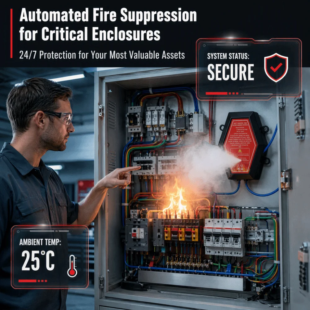 20g,30g,40g,50g,60g Aerosol Automatic Self-Activating Fire Suppression Device Fire Suppression Compact Device