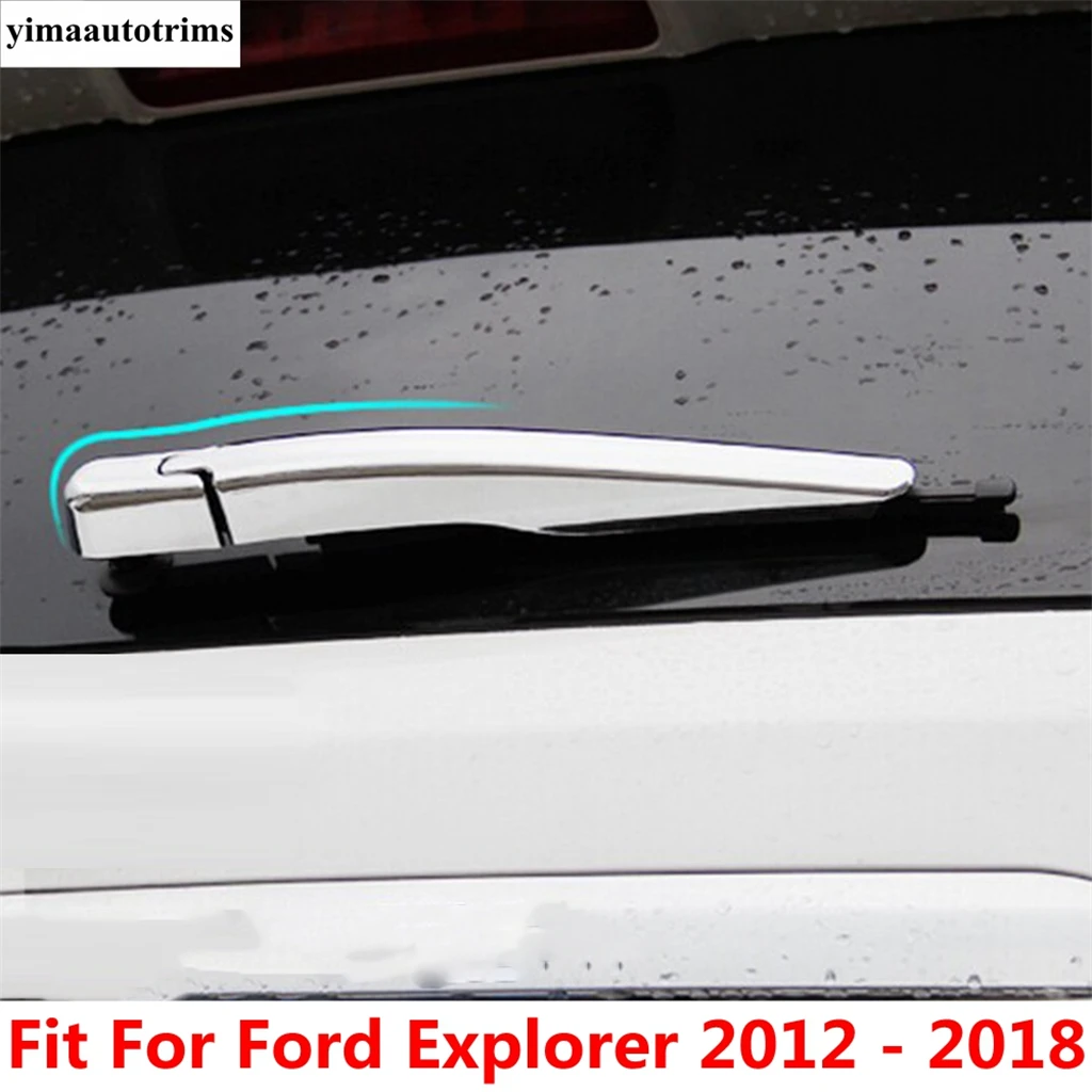 

Rear Window Rain Wiper Windscreen Decoration Cover Trim For Ford Explorer 2012 - 2018 ABS Chrome Accessories Exterior Refit Kit