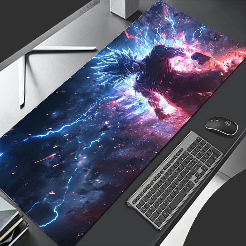 Alfombrilla de ratón de varios tamaños, alfombrilla para teclado de jugador Dragon Ball Z DBZ, alfombrillas de escritorio, alfombrilla extendida, accesorios para juegos de PC y oficina, alfombrilla para ratón