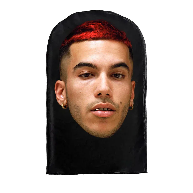 New 3D Printed Custom Mask Elastic Mesh Full Face Custom Mask for Unisex Cos Headwear HipHop Fashion Balaclava Hood Hat Headgear