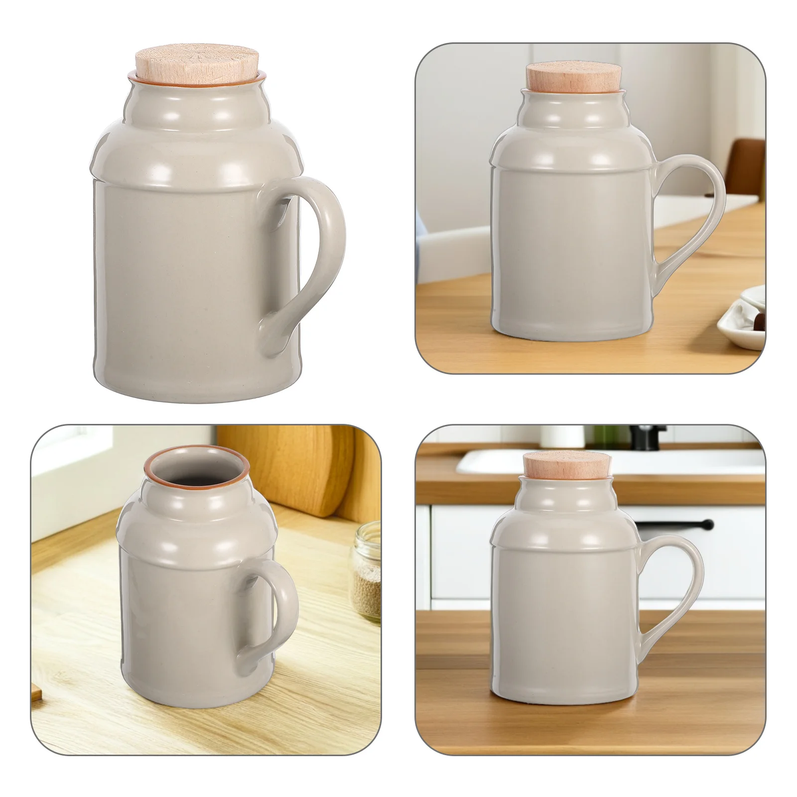 

Vintage Ceramic Kettle Set Lid Classic Design Decorative Piece Kitchen Dining Area Wedding Housewarming Gift Retro Tea Kettle