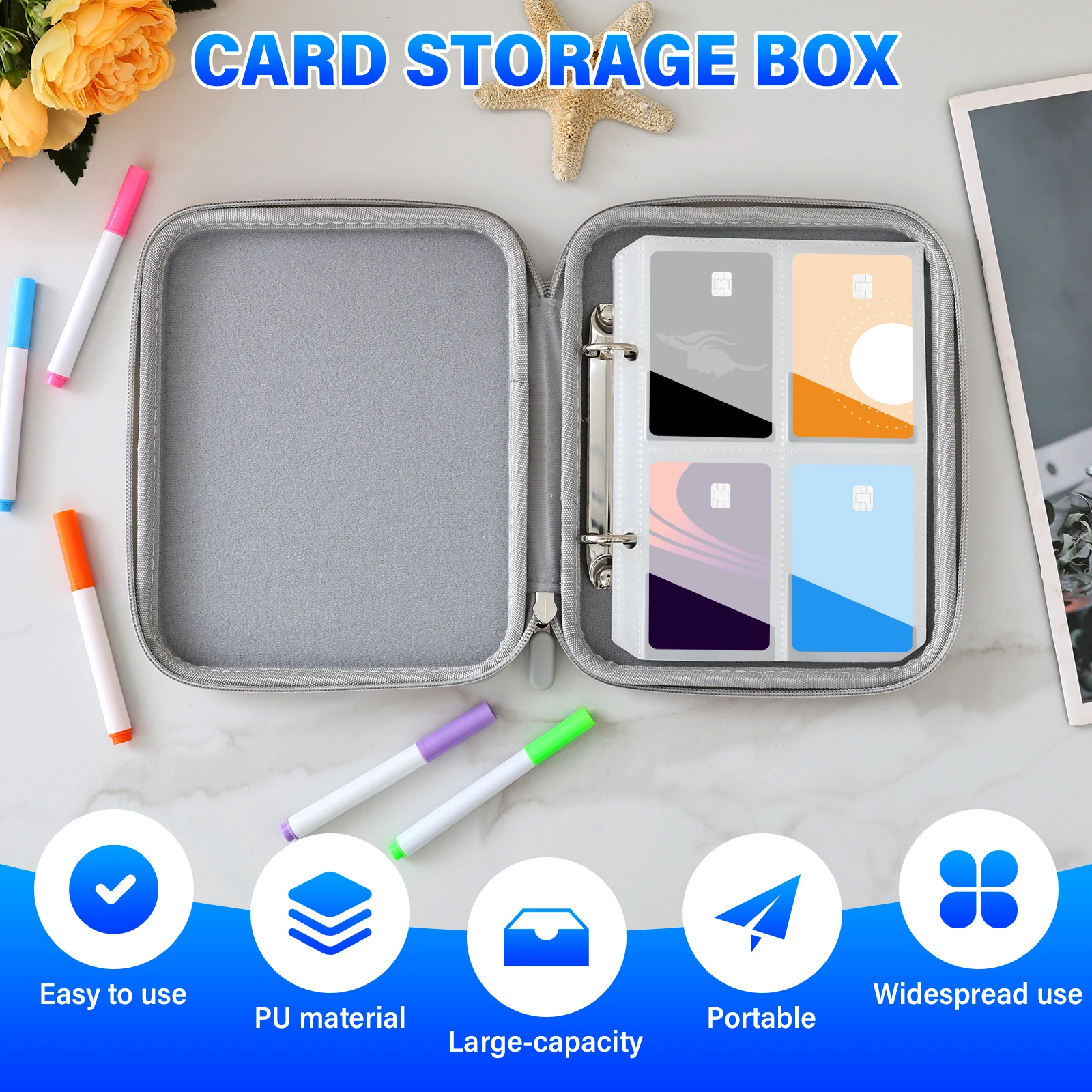10 Pages 80 Card Slot Card Pack Portable Card Storage Bag with Zipper Large Capacity Game Card Holder Collection Book for Adult