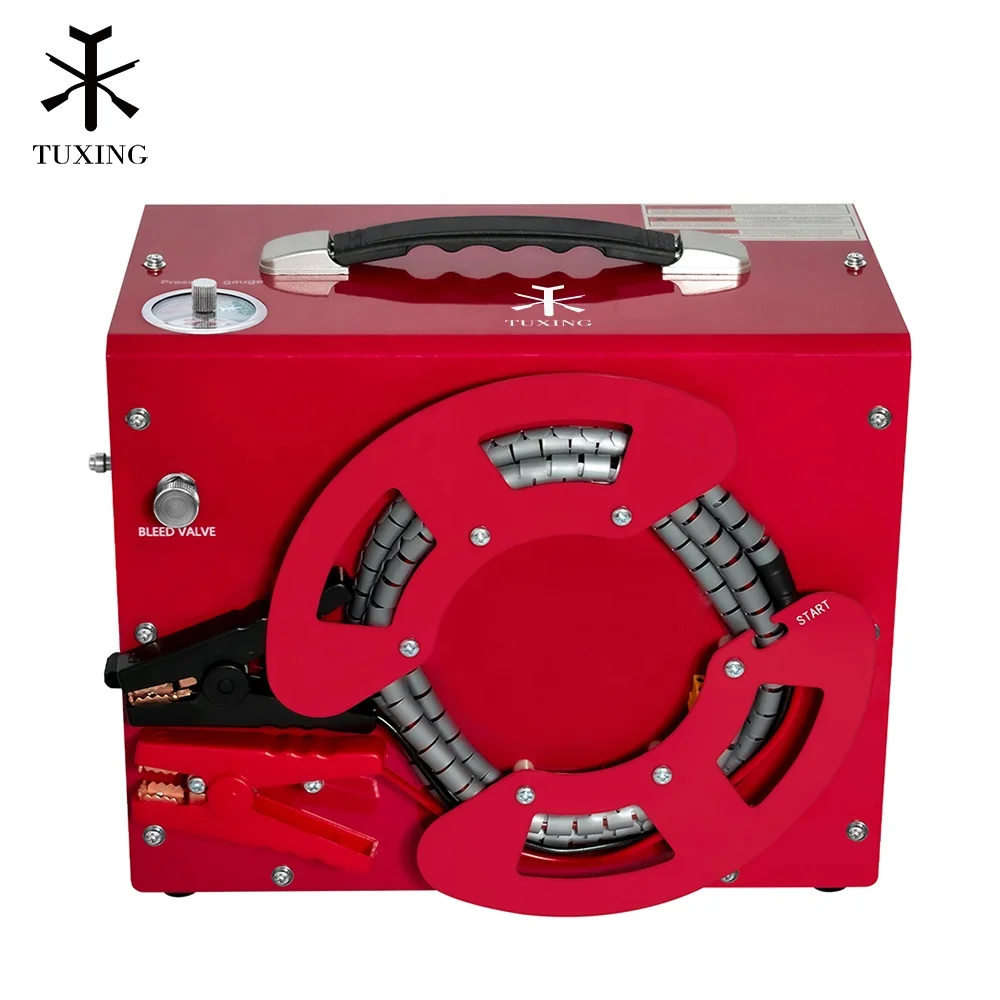 Portable High Pressure 30Mpa 4500psi/300bar 12V Car Battery Auto Stop   Air Compressor For Gas Cylinder