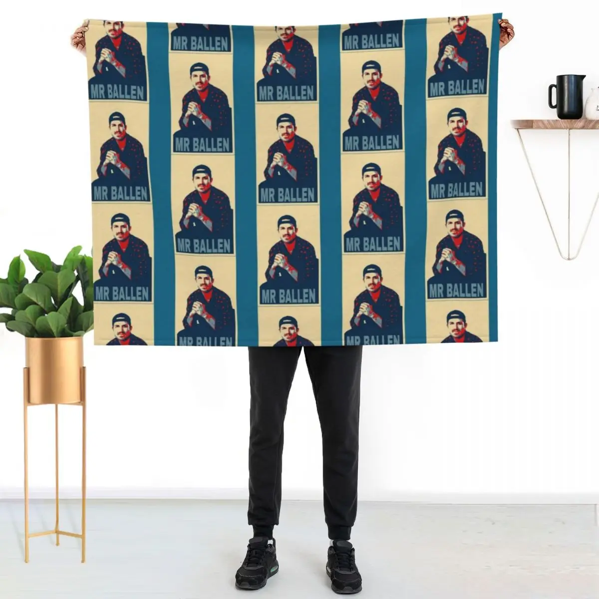 

mrballen Throw Blanket Wrinkle Resistant Lightweight Blanket