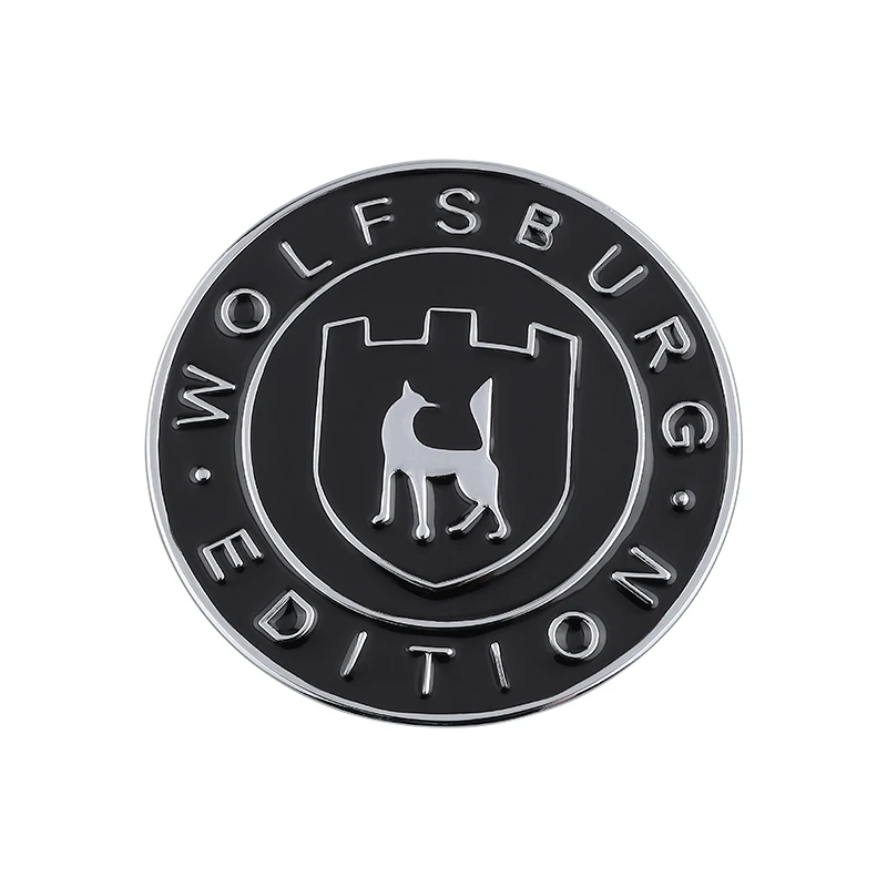 3D Metal German Wolfsburg Label Modification Car Decal Car Side Stickers Label Decoration Decal Car Accessories Car Tools